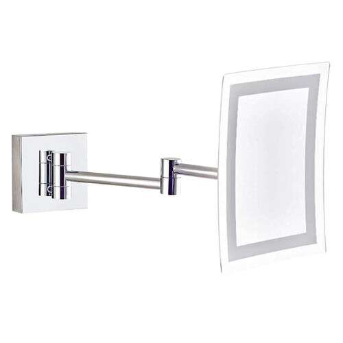 Makeup Mirror WallMounted, HD Fill Light Foldable LED Vanity Mirror
