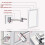 Makeup Mirror WallMounted, HD Fill Light Foldable LED Vanity Mirror 2