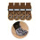 4 Lose schöne Socken mit grünem Augenmuster, modische-M 7