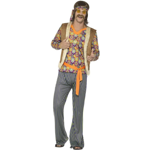 Smiffy's (L R, Multicoloured) Smiffys Mens 60s Singer Costume Set 1