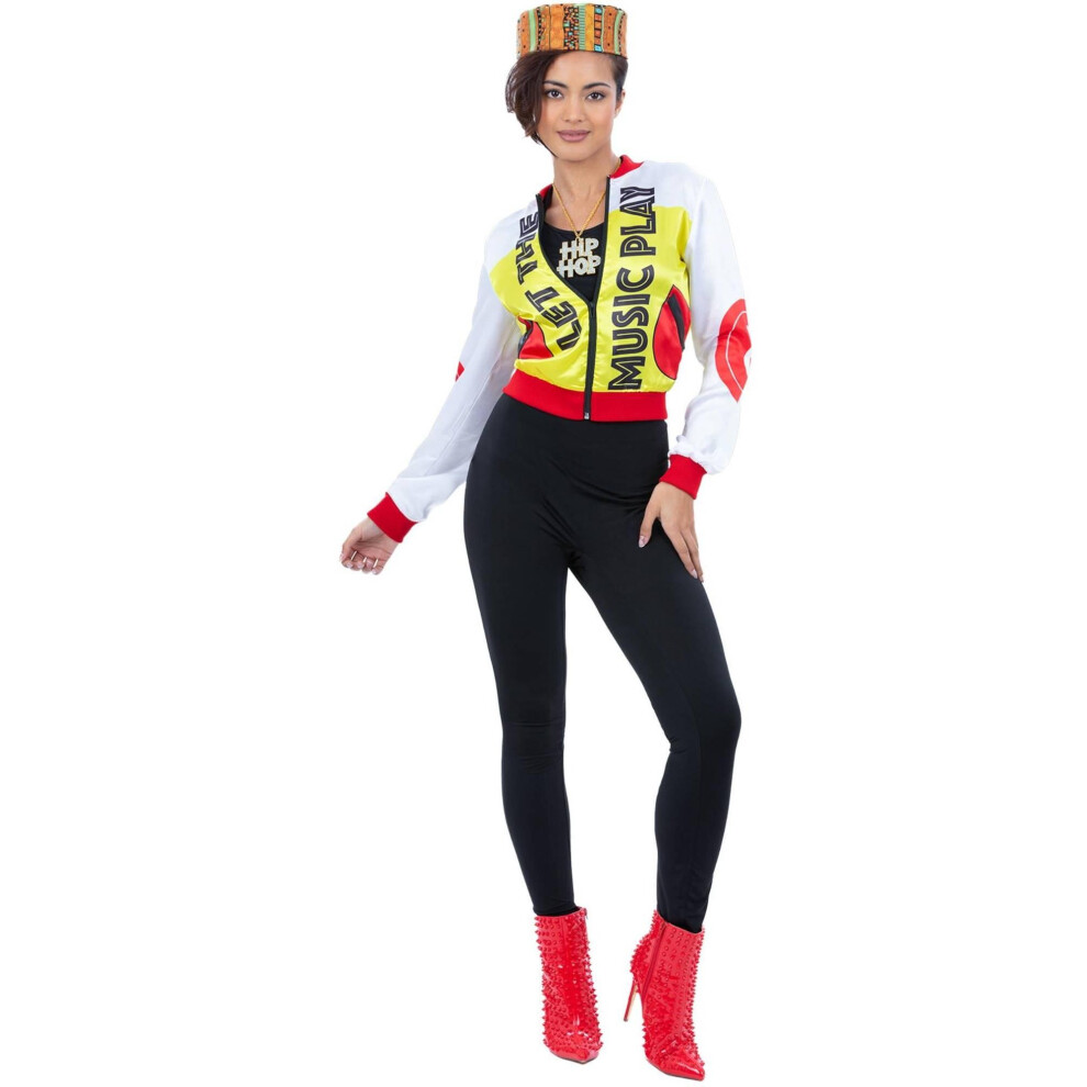 New Smiffy's Unisex (S, Yellow/Red/White) Womens/Ladies 90S Push It Costume Set Red