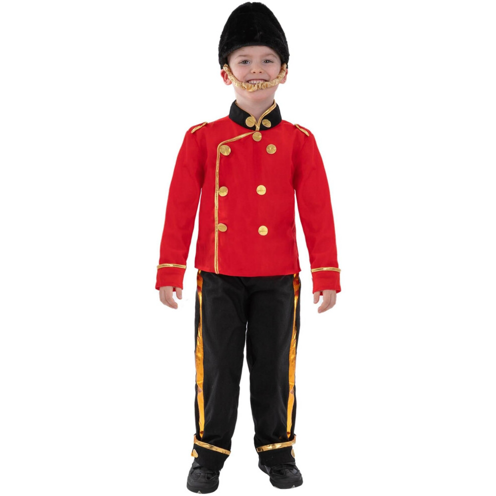 Smiffy's (7-9 Years, ) Childrens/Kids Busby Guard Costume Set Red/Black/Gold