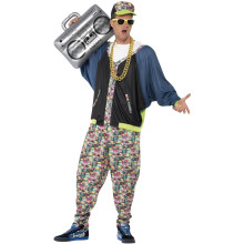 Smiffys 80s Hip Hop Patterned Costume