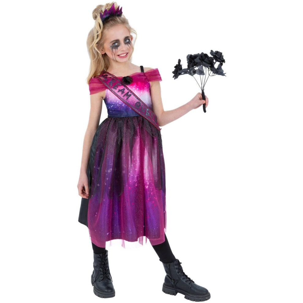 Smiffy's (4-6 Years, ) Girls Scream Queen Costume Pink/Purple/White