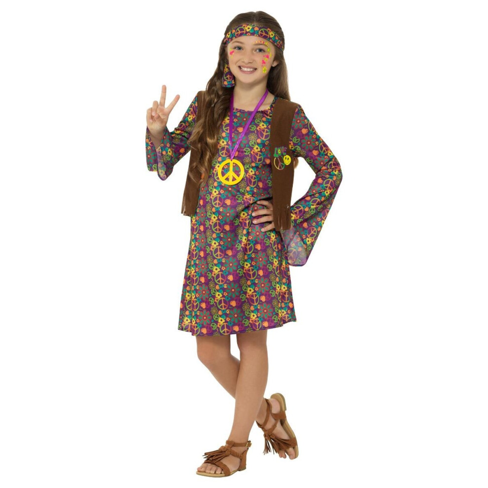 Smiffy's Girls Hippie Costume Set