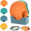 18X Multicolor Bone Spitting Dish Dining Table Bone Storage Tray Dessert Fruit Plate with Bottom Bracket 2