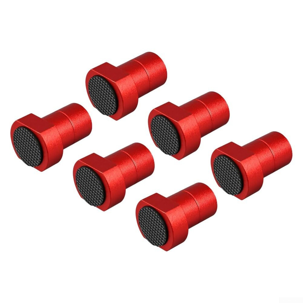 6 Pcs Nonslip Aluminum Bench Dog Clamps Accessories For Mft Workbench, Woodworking And Diy Projects (20Mm, Red) 20Mm Red 9412369315731