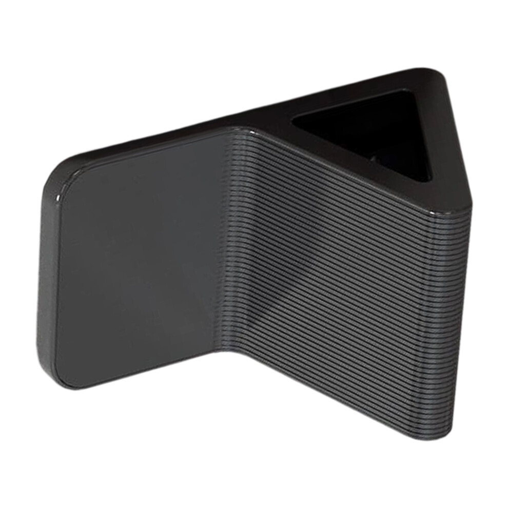 Black Ergonomic Bath Footrest For Shower Nonslip Abs Stool