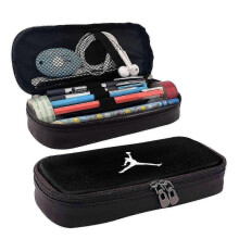 2025 h7 Michael Jordan Pencil Case Fashionable PU Leather Case for School & Work Essentials y7 jmj