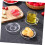 4pcs Retro Glass Tea Saucers Set Round Patterned Dessert Plates Easy Clean MultiPurpose Use 3