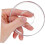 4pcs Retro Glass Tea Saucers Set Round Patterned Dessert Plates Easy Clean MultiPurpose Use 2