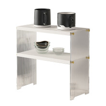 Adjustable Metal Wire Shelves For Pantry Cabinet Shelf Organizer Steel And Wood Construction Durable Construction Compact Design Tiered Cabinet Rack S