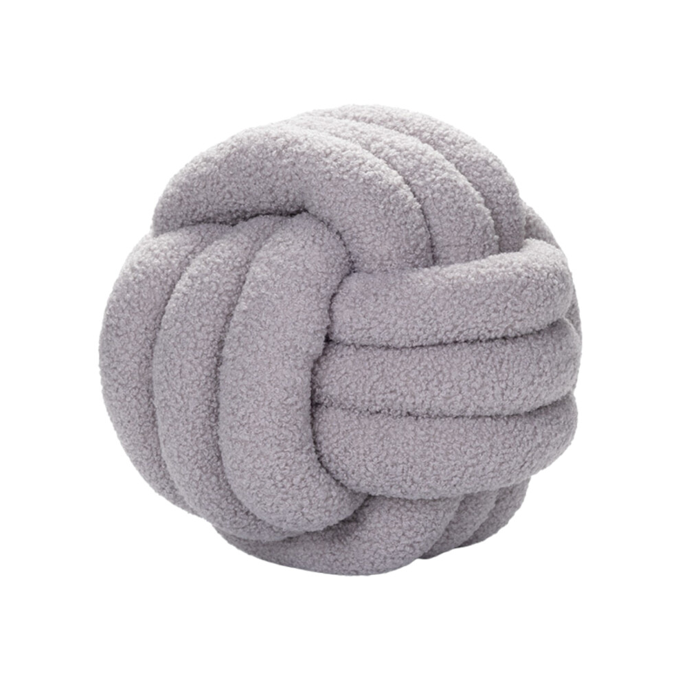 Handmade Cozy Knot Pillow, Home Decorative Pillow Comfortable Experience Soft Plush Fabric Round Knotted Pillow, Decorative Throw Knot Pillow with PP