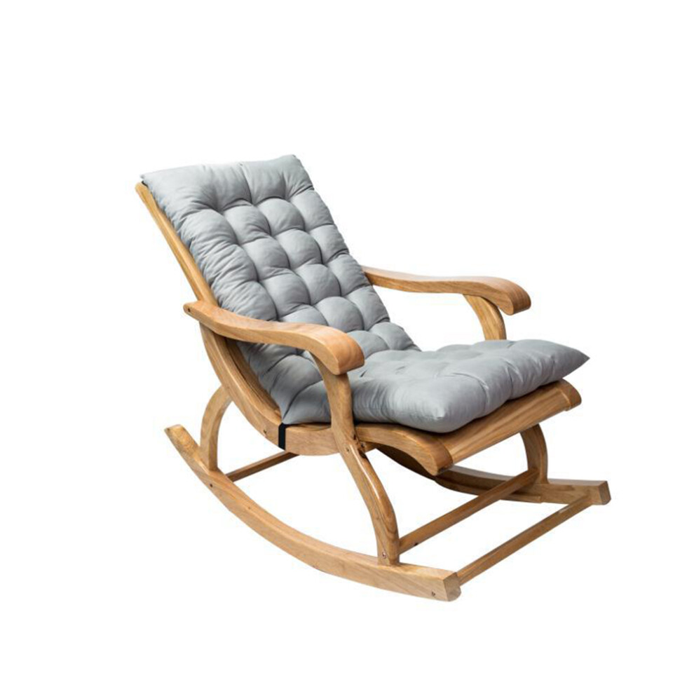 Non Slip Rocking Chair Cushion, Premium Material Tufted Chair Pad with Ties, Thickened Seat Pad and Back Pillow for Garden Patio Living Room, Washable