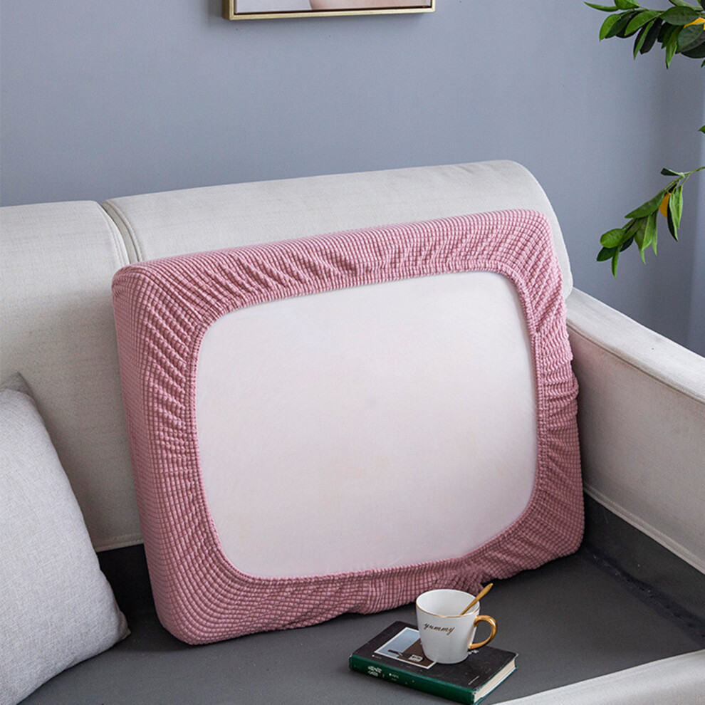 Machine Washable Couch Cushion Cover, High Elasticity Velvet Fabric Spandex Furniture Protector with Stretchable Cushion Covers, Anti-Slip Stretchable
