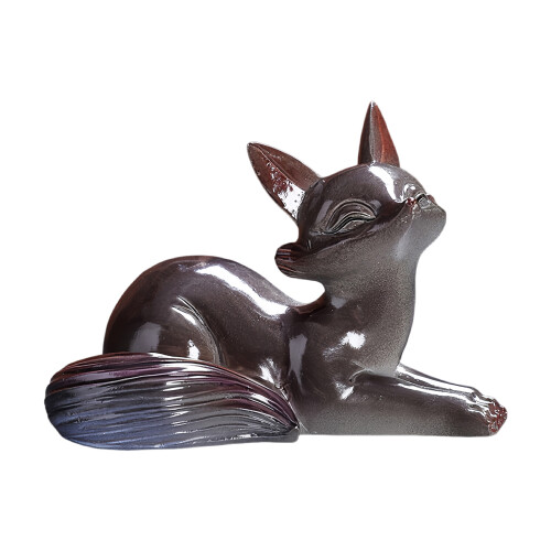 Elegant Temperature Sensitive Foxes Ornament Premium-Lying down