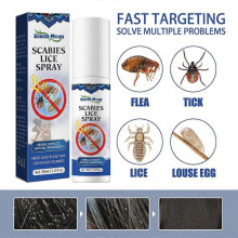 Head Lice Removal Spray Anti-itch Anti-pruritus Antibacterial Remove Mites Fleas Tick Louse Eggs Pubic Lice Hair Care