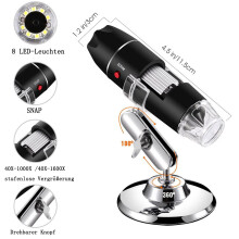 Microscopio digital, herramienta de aumento portátil con control de luz LED, brillo ajustable para inspección de múltiples campos, perfecto para