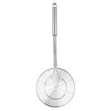 Spinnenschuimspaan voor in de keuken, roestvrijstalen schuimspaan met lange steel, hittebestendige draadzeef voor het frituren van voedsel,
