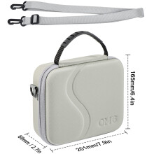 Compagno di viaggio: custodia rigida per DJI OM6, materiale in pelle PU impermeabile che garantisce una protezione completa, perfetta per il tuo