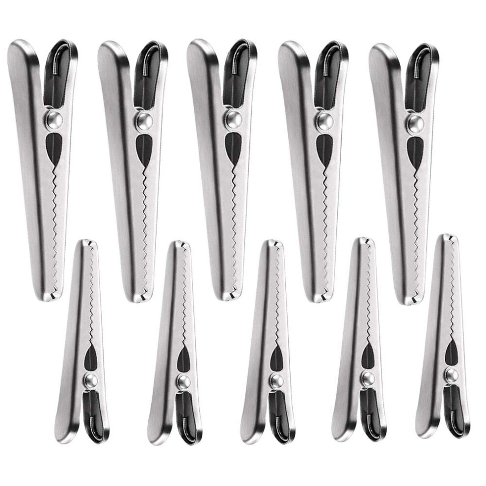Stainless Steel Bag Clips, Practical Locking Mechanism For Alligator Clips, Easy To Use And Suitable For Wide Application 9405630504859
