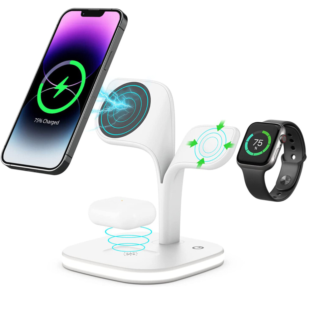 Magnetic Wireless Charging, High Speed Convenience For Magsafe Compatible Devices Fast Charging Universal Compatibility Qi Enabled (Tree-Shaped 9128293753159
