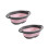 Strainer Basket Set With AntiSlip Base Expandable Design-Pink 1