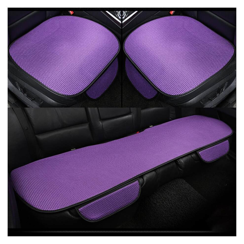 Car Seat Cushion Breathable Ice Silk Front Pad With Waterproof Protection And Antislip Backing Purple 9189345135743