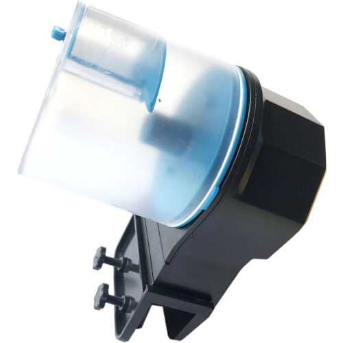 Automatic Fish Feeder with Timer, Large Capacity Aquarium Food Dispenser, Adjustable Feeding, Blue 2