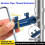 Pipe extractor for broken pipes, thread extractor for broken valves, easy removal, for damaged water pipes (blue) 2