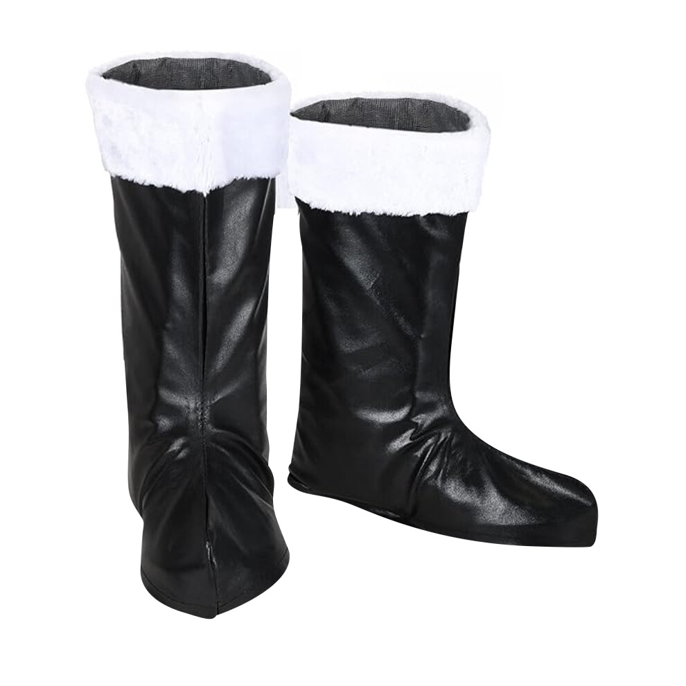 Smiffy's Unisex Adult Santa Claus Christmas Boot Covers Not,Specified