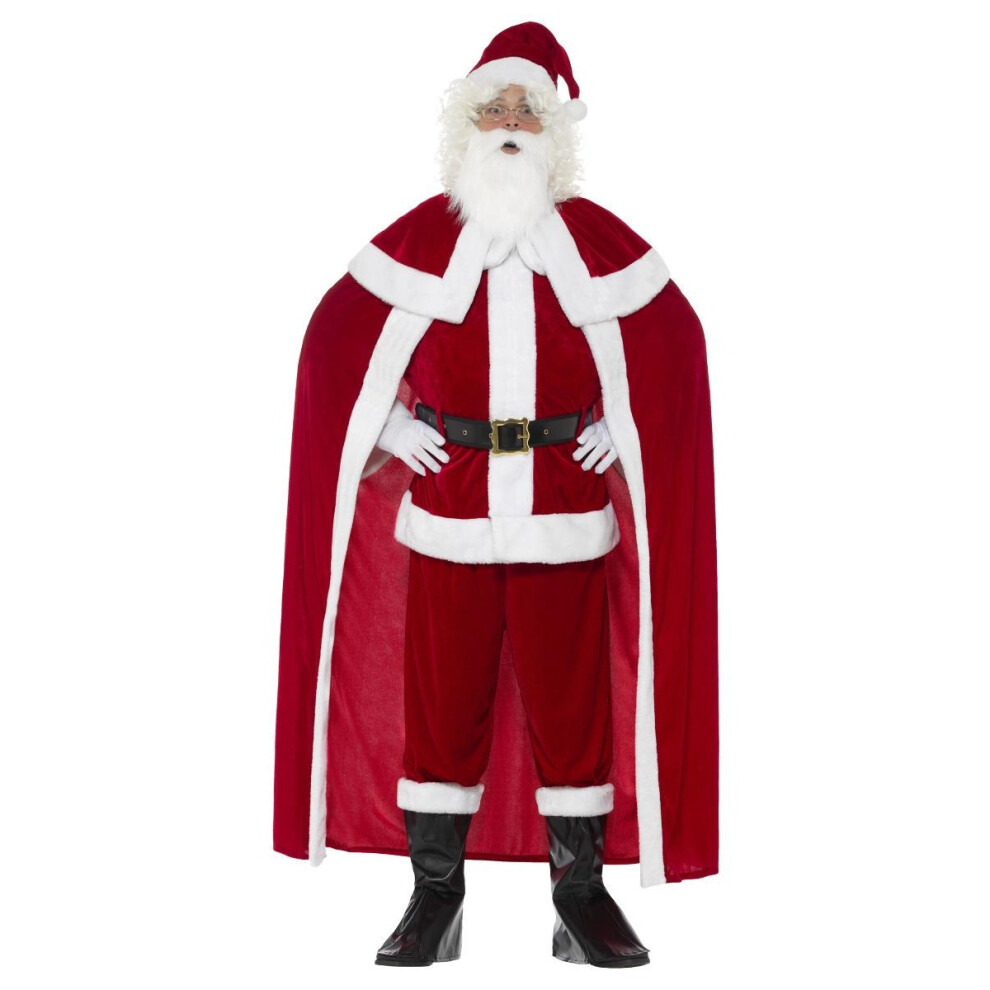 Smiffy's (L, ) Mens Deluxe Santa Claus Costume Set Red
