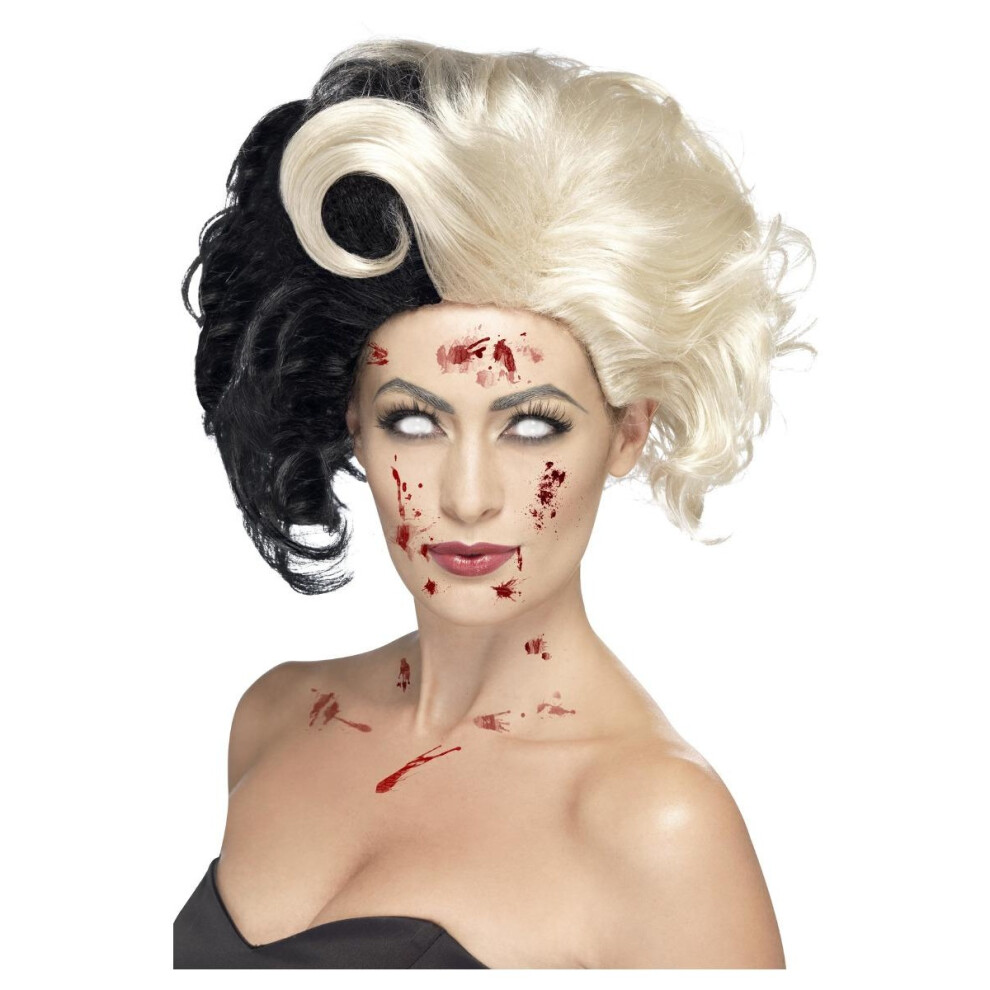 Smiffy's Womens/Ladies Deluxe Evil Madame Wig Black