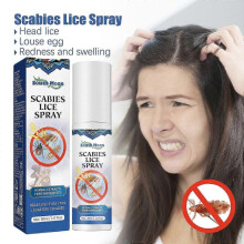 (2PCS)Scalp Care Lice and Mite Removal Spray Anti-Itch and Antibacterial Hair Treatment with Natural Extracts