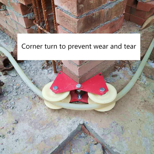 Cable Retractor Manual LaborSaving Foldable Wall Corner Rope Pulley Protector 1