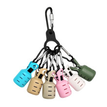 Squid Jig Protector Case Plastic, Compact, Holds 6 Jigs, Carabiner Clip, Fishing Tool Cover, Six Colors