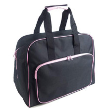 Multifunctional Sewing Machine Bag Portable Storage Carrying Case with Pockets for Sewing Tools Handheld Black Pink Ref: 8322