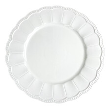 Ceramic Saucer with Elegant Minimalist Design, Scratch Resistant White Coffee Cup Plate
