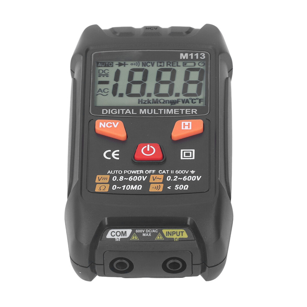 Digital Auto Ranging Multimeter Ac/Dc 600V, High Accuracy, Portable Black 9351368824779