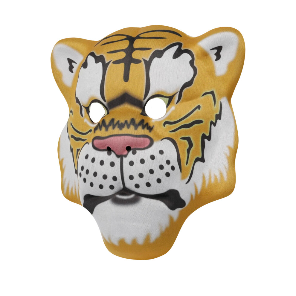 Smiffys Unisex Adult Tiger Mask - Yellow/Black - Image 2