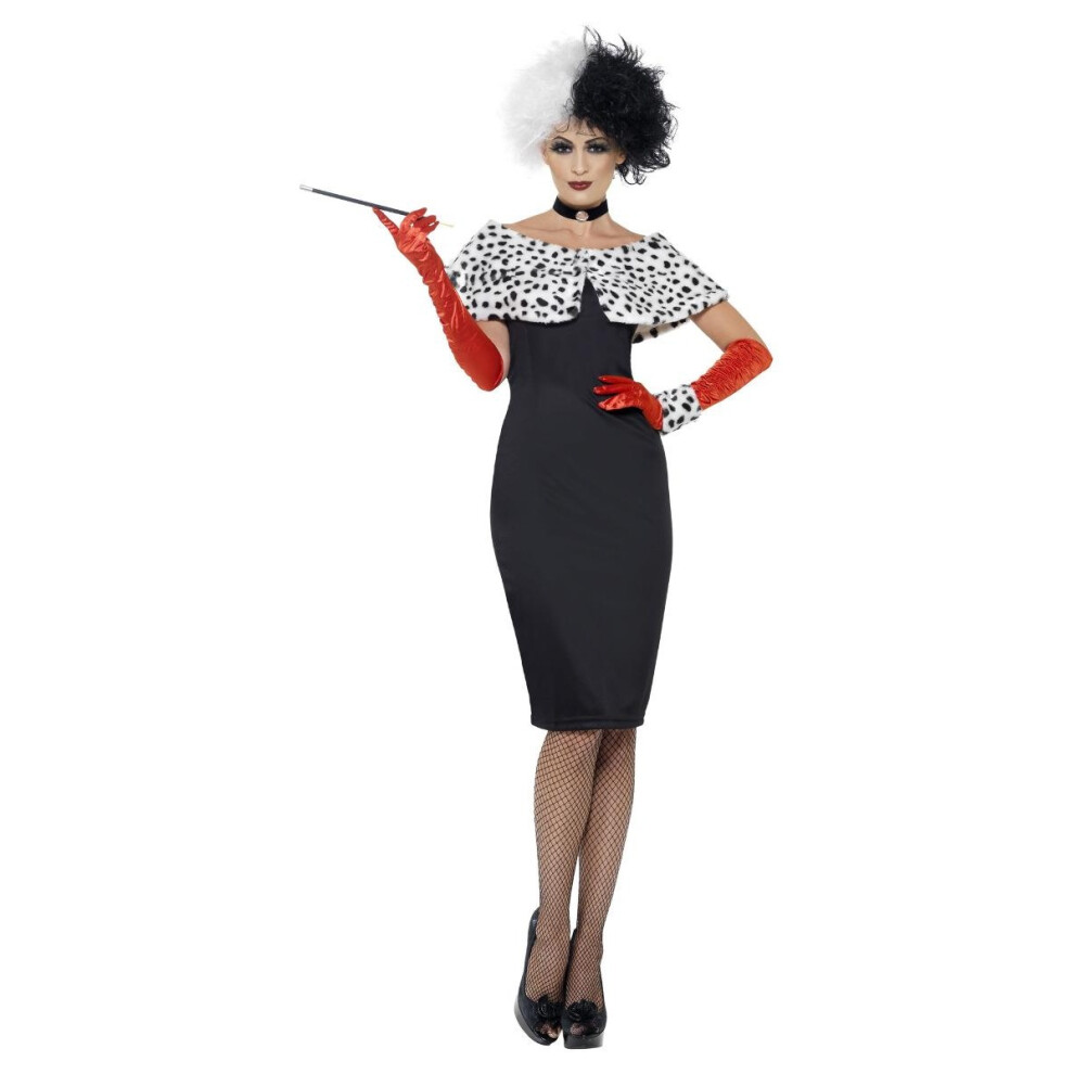 Smiffy's (Xl, ) Womens/Ladies Evil Madame Costume Black/White