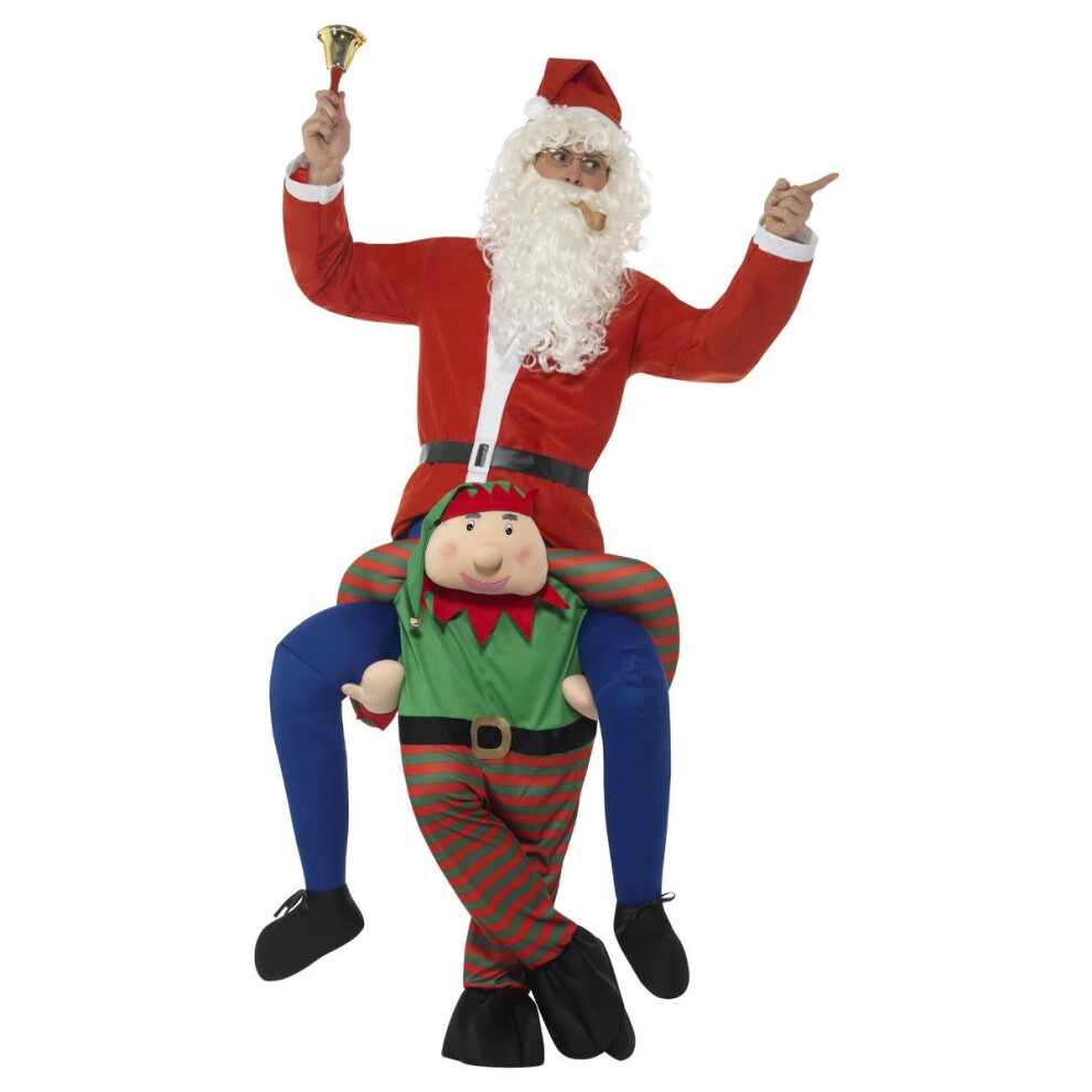 Smiffy's Unisex Adult Elf Piggy Back Costume