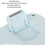 Wireless Combo Retro Round Keycap Keyboard & 1600 DPI Mouse Bluetooth Blue 8
