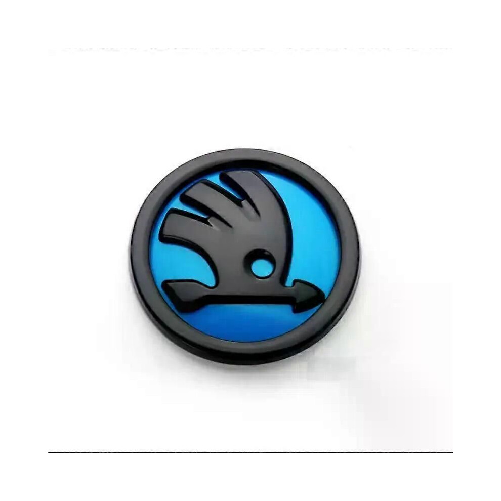 (80Mm ) Emblem Car Front Hood Badge Trunk Sticker Suitable For Skoda Octavia Rapid Kodiaq Ka Blue 9444211461495