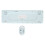 Wireless Combo Retro Round Keycap Keyboard & 1600 DPI Mouse Bluetooth Blue 16