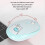 Wireless Combo Retro Round Keycap Keyboard & 1600 DPI Mouse Bluetooth Blue 5