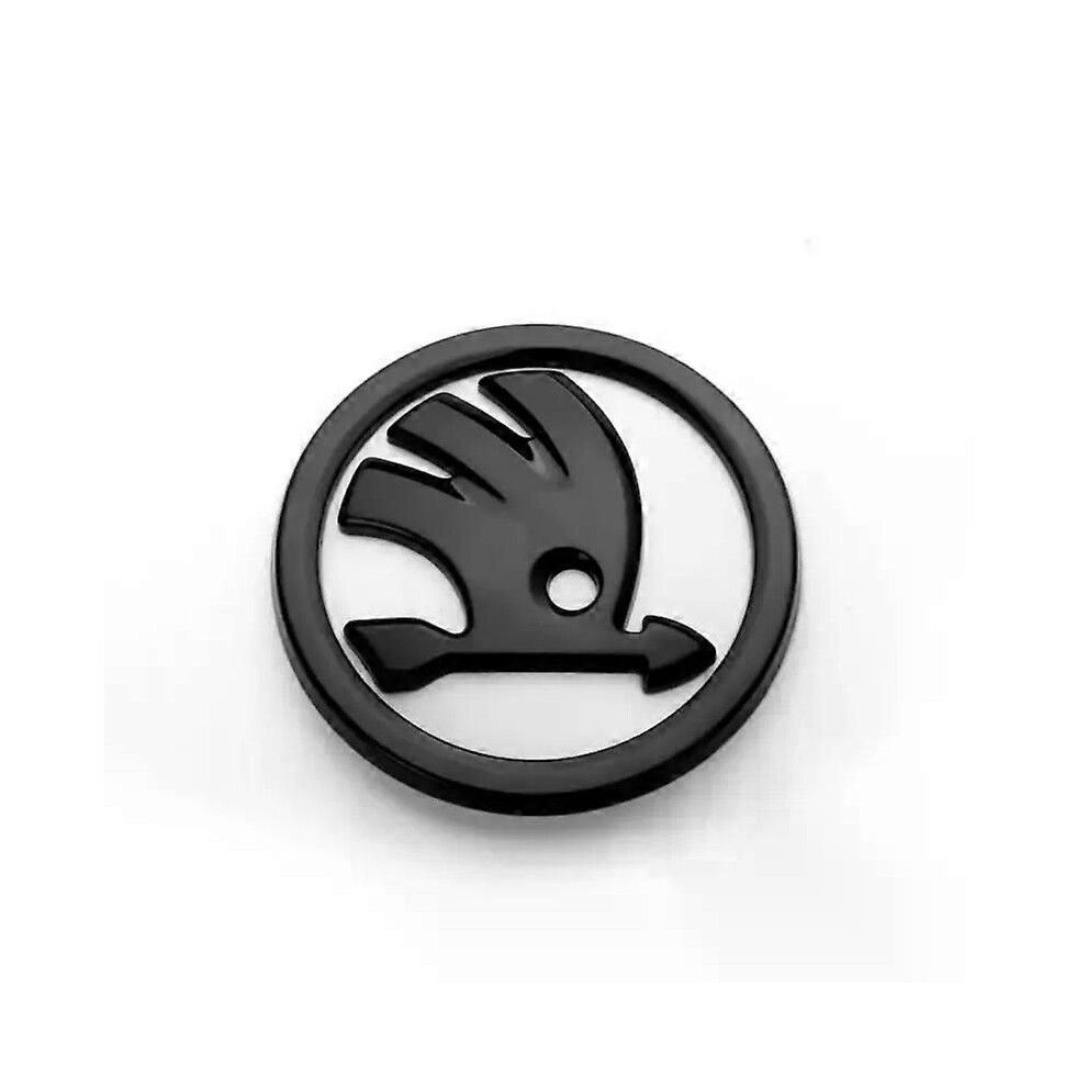 (90Mm ) Emblem Car Front Hood Badge Trunk Sticker Suitable For Skoda Octavia Rapid Kodiaq K White 9444211461594