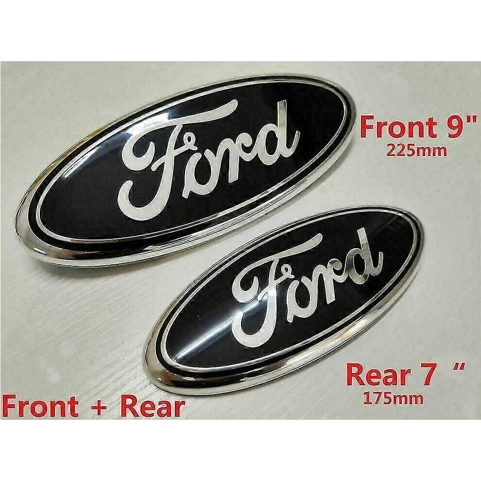 Ford Transit Front Grille Rear Emblem Hood Emblem 2006Â2014 Mk6 Mk7 Black 9444211461891