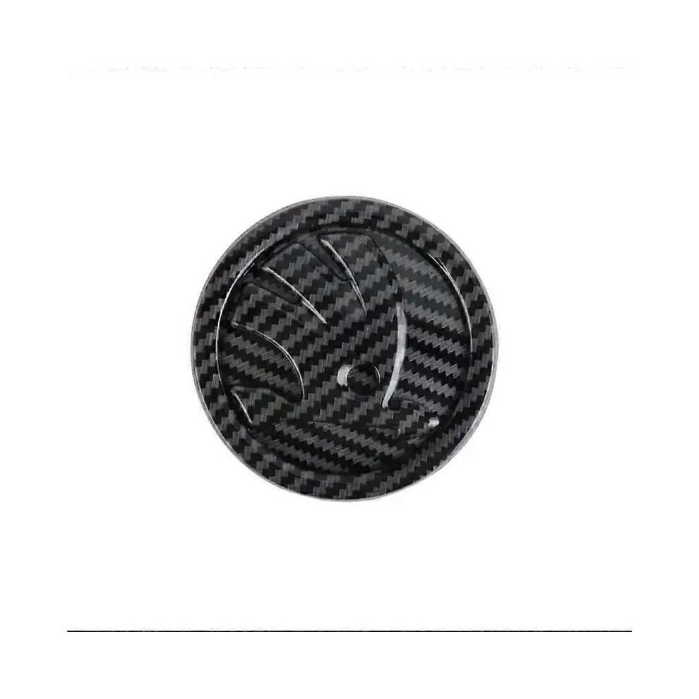 (80Mm Carbon) Emblem Car Hood Badge Trunk Sticker Suitable For Skoda Octavia Rapid Kodiaq 9444211461501