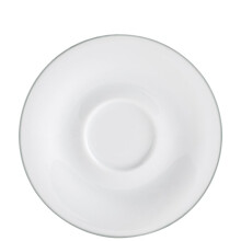 Misty Grey Ceramic Saucer Plate 12cm Microwave and Dishwasher Safe Eco Sustainable